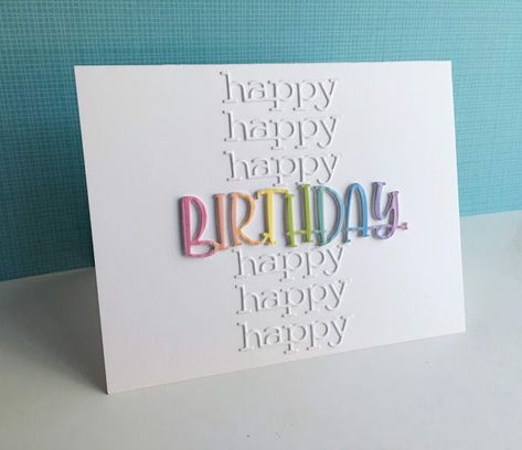 I'm in Haven: Leftovers Birthday Card Cricut Birthday Cards, Stampin Up Anleitung, Cricut Birthday, Birthday Card Handmade, Simple Birthday Cards, Rainbow Card, Cricut Cards, Birthday Cards Diy, Card Handmade