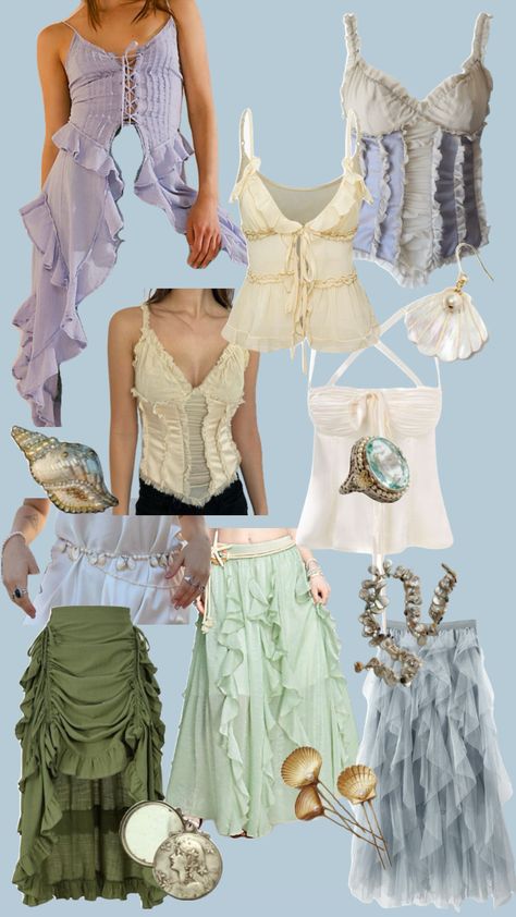 Aphrodite Aesthetic Outfit, Fairy Core Outfits, Aphrodite Aesthetic, Ordinary Girls, People Clothes, Outfit Collage, Fashion Aesthetics, Aesthetic Outfit, Aphrodite