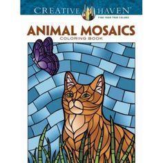 Creative Haven Coloring Books, Mosaic Animals, Mandalas Painting, Mandalas Drawing, Wild Creatures, Mosaic Projects, Design Tattoo, Mosaic Designs, Stained Glass Mosaic