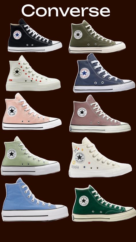 Converse Cute, Cute School Fits, Aesthetic Converse, Cute Converse Shoes, Converse Aesthetic, Cute Converse, Preppy Shoes, School Fits, Dream Shoes