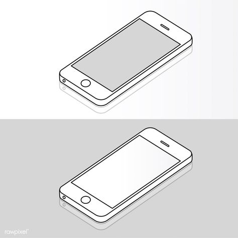 Illustration of mobile phone isolated | free image by rawpixel.com Cell Phone Drawing, Cellphone Drawing, Mobile Phone Drawing, Phone Sketch, Iphone Cellphone, Iphone Drawing, Ghost Logo, Planet Drawing, Icon Iphone