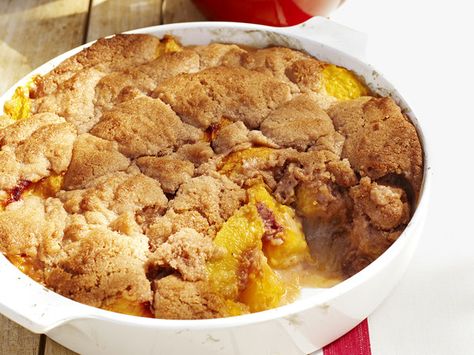 Bourbon Peach Cobbler Bourbon Peach Cobbler, Cookout Desserts, Southern Peach Cobbler, Florence Food, Tyler Florence, Peach Cobbler Easy, Peach Cobbler Recipe, Cobbler Recipe, Food Network Magazine