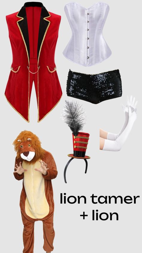 halloween - lion tamer and lion Lion Tamer Halloween Costume, Hallo Costumes, Lion Halloween Costume, Carnaval Outfit, Lion Tamer, Classy Halloween Costumes, Halloween Fits, Halloween Outfit Ideas, Hot Halloween Outfits