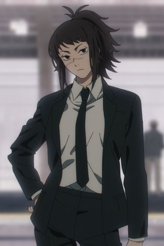 Michiko Tendo, Corporate Goth, Nijirô Murakami, Messy Ponytail, Anime Episodes, Creative Profile Picture, Man Icon, Character Modeling, Pose Reference Photo