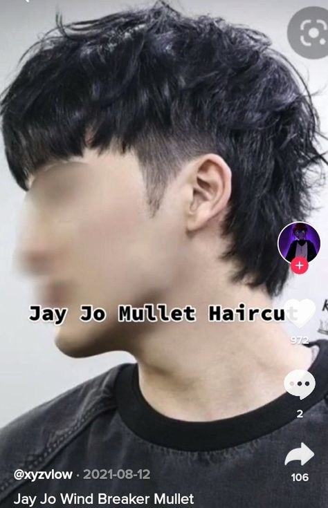 Jay Joe Haircut, Jayjo Haircut Boy, Jay Jo Mullet Hair, Jay Jo Mullet Haircut Men, Mullet Japanese, Jay Jo Mullet Haircut, Mullet With Fringe, Jay Jo Mullet, Japanese Mullet