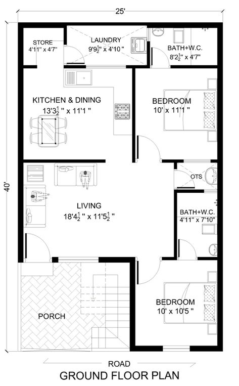 Sleek Modern House, Fireplace Fronts, Narrow Lot House, Bedroom Traditional, Narrow Lot House Plans, Farmhouse Style House Plans, Contemporary Style Homes, Contemporary House Plans, Building Permits