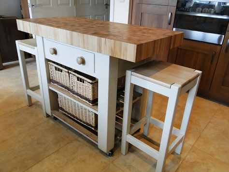 Kitchen Island With Overhang, Island With Overhang, Butchers Block Island, Kitchen Island Butcher Block Top, Butchers Block Kitchen Island, Butchers Block Kitchen, Kitchen Butcher Block, Butcher Block Island Kitchen, Butchers Block