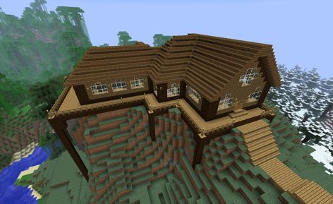 Wooden Home Minecraft Project Minecraft Wooden House, Minecraft Houses Ideas, Minecraft Small House, Minecraft Houses Xbox, Modern House Minecraft, Building A Wooden House, Wood House Design, Modern Wooden House, Minecraft Houses Blueprints