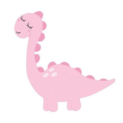 Dino Bebe, Dino Pink, Pink Dinosaur Party, Dino Dino, Minimal Flat, Dinosaur Party Decorations, Background Minimal, Simple Birthday Party, Dinosaur Images