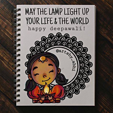 Dm for customised artworks purchases etc. Diwali Notebook Decoration, Sketch For Diwali, Diwali Aesthetic Drawing, Diwali Journal Ideas, Happy Diwali Drawings, Quotes For Diwali, Diwali Doodle Art, Diwali Mandala Art, Diwali Drawings