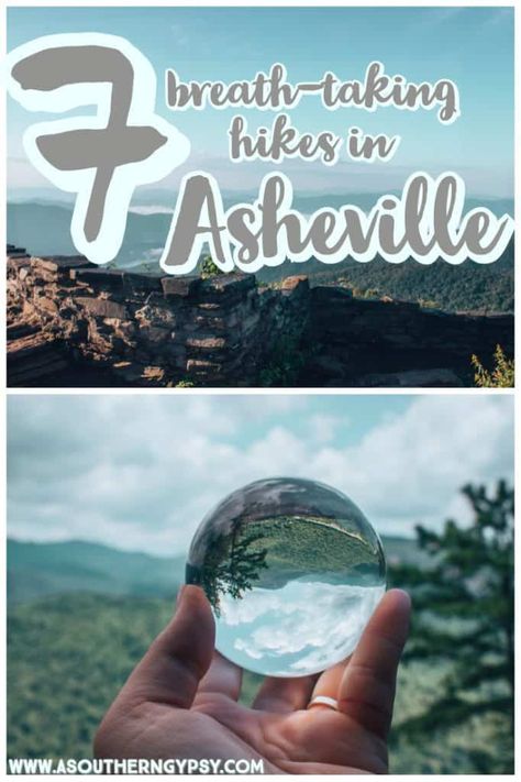 Are you looking for the best hikes in Asheville? Make sure to check out these 5 breath-taking hikes. You do NOT want to miss these jaw-dropping views while in this scenic mountain town! #visitasheville #ashevillenc #asheville #hiking #besthikes #smokymountains #blueridgemountains Asheville Hiking, Asheville Hikes, Tennessee Nashville, Carolina Mountains, Travel Nurse, North Carolina Travel, Nc Mountains, Hiking Guide, Hiking Destinations