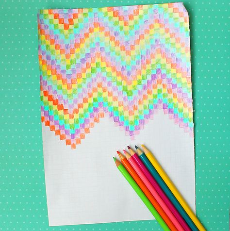 Easy Graph Paper Art for Kids by  The Craft Patch Blog Paper Art For Kids, Graph Paper Designs, Paper Art Design, Graph Paper Drawings, Graph Paper Art, Easy Art Projects, Easy Drawings For Kids, Homeschool Art, Paper Drawing