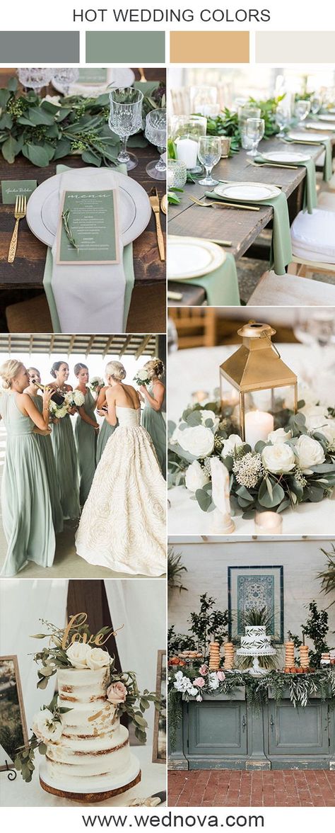 Sage green wedding ideas & inspirations #wedding #weddings #weddingideas #weddinginspirations #weddingcolor #weddingcolors #weddingtrends #bridesmaids #bridesmaiddress #sagegreenbridesmaiddress Sage Green Wedding Ideas, Green Wedding Ideas, Sage Green Wedding Colors, Wedding Color Palettes, Sage Green Bridesmaid Dress, Green Themed Wedding, Green Wedding Colors, Sage Wedding, Sage Green Wedding