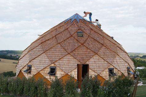 Zome Dome, Bioclimatic Building, Neutral Architecture, Earthship Biotecture, Eco Construction, Geometric Volume, Circular Buildings, Dome Building, Etheric Body