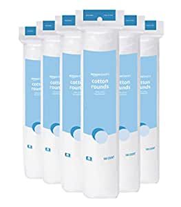 Amazon.com: Amazon Basics Cotton Rounds, 600 Count (6 Packs of 100) (Previously Solimo) Bunny 2023, Cotton Rounds, Removing Makeup, Makeup Remover Pads, Cotton Swabs, Amazon Basics, Micellar Water, Waterproof Mascara, Gift List