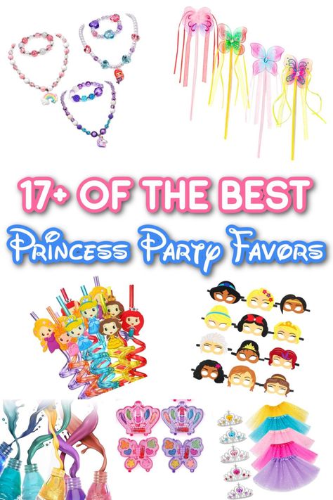 Throwing a princess birthday party? You'll need Disney princess party favor ideas! These cute party favors are just what you need to make goodie bags fit for royalty! #princesspartyfavorideas #partyfavorideas #princesspartyideas #disneyprincessparty #goodiebags #partyfavorbags Disney Princess Party Favor Ideas, Princess Treat Bags Ideas, Princess Party Goody Bag Ideas, Princess Tea Party Birthday Favors, Disney Princess Party Favors Goodie Bags, Princess Birthday Party Favors Gift Bags, Princess Birthday Party Goodie Bags, Princess Party Bag Ideas, Disney Princess Goody Bag Ideas