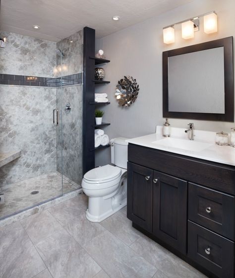 A New Year brings anticipation, excitement, and perhaps the desire to freshen up a few areas of your home that could use an update. Face 2019 head-on with a new outlook and a new style. Here are 8 ways you can give your bathroom a mini-face lift without taking on an entire remodel. 5x8 Bathroom Layout, Quick Bathroom Remodel, 5x8 Bathroom, Latest Bathroom Tiles, Latest Bathroom, Bathroom Red, Tile Trends, Bathroom Trends, Small Bathroom Design