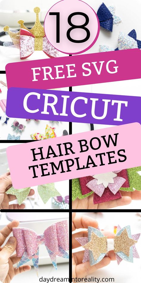 Hair Bow Templates Printable, Hair Bow Free Template, Svg Bows Free, Hair Bow Templates Svg Free, Free Svg Files For Cricut Hair Bows, Hair Bow Free Svg, Diy Cheer Bows With Vinyl, Hair Bows With Cricut, Things To Make With Faux Leather Cricut