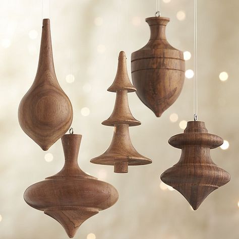 Crate & Barrel Turned Wood Ornaments | Now available at Crat… | Flickr Wood Christmas Decorations, Woodworking Lathe, Wood Turning Lathe, Wooden Christmas Decorations, Lathe Projects, Wood Turner, Learn Woodworking, Christmas Wood Crafts, Diy Holz