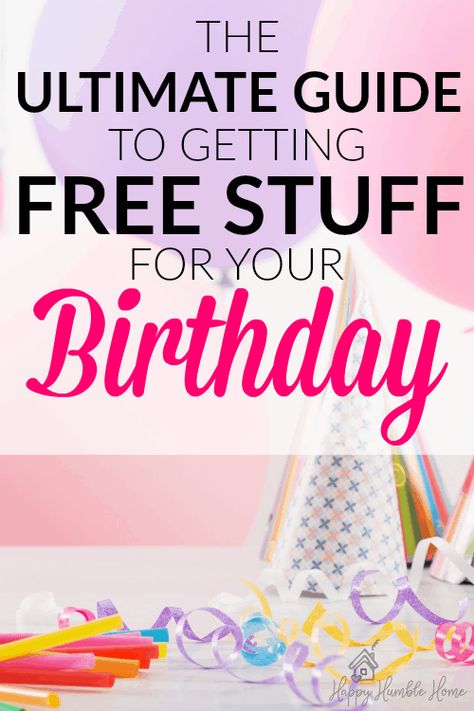 The Ultimate Guide to Birthday Freebies - Learn how to get free stuff on your special day. It's so much easier than you would think. I already got a free birthday treat!! Stuff For Your Birthday, Freebies On Your Birthday, Organized Finances, Birthday Hacks, Freebie Websites, Birthday Certificate, Birthday Deals, Get Free Stuff Online, Living Frugal