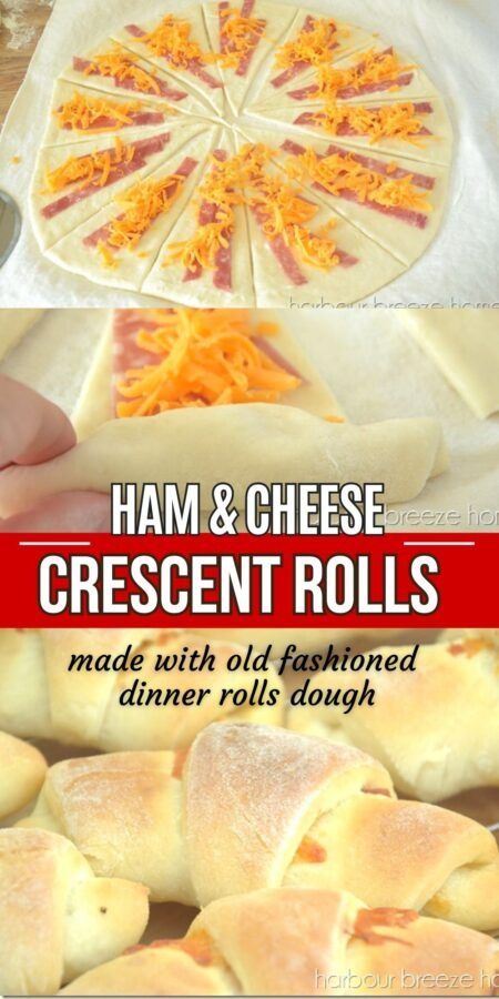 ndulge in a classic comfort food favorite with a modern twist – a mouthwatering ham and cheese crescent rolls recipe that even the picky eaters in your family will love! Although this recipe could easily be adapted for Pillsbury crescent roll dough for convenience, we're going old school using an old-fashioned dinner rolls recipe as the base. So come on in to my kitchen as we knead, stuff, and roll up this family favorite recipe perfect for school lunches, picnics, and potlucks! Ham And Cheese Crescent Rolls, Ham And Cheese Crescent, Cheese Crescent Roll Recipes, Pillsbury Crescent, Cheese Crescent Rolls, Crescent Recipes, Cheese Buns, Deli Ham, Crescent Roll Recipes