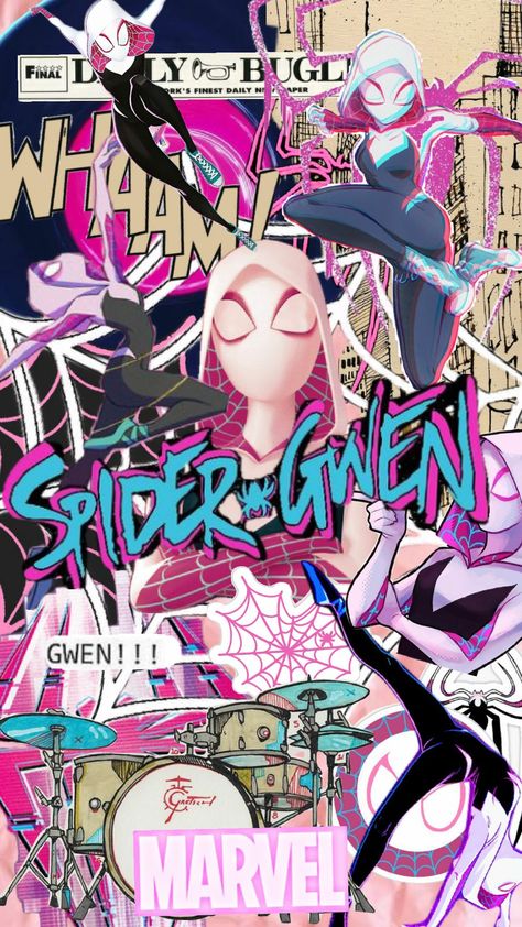 Girl Spiderman Wallpaper, Spider Girl Wallpaper, Spider Woman Wallpaper, Spiderman Icons Aesthetic, Spider Man Girl, Spider Gwen Wallpaper, Spiderman Gwen, Gwen Spiderman, Spiderman Girl