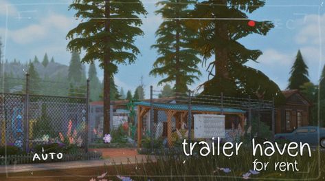 Moonwood Mill Aesthetic, Moonwood Mill Build, Sims 4 Moonwood Mill Build, Sims 4 Moonwood Mill House, Trailer Park Sims 4, Sims 4 Moonwood Mill, Ts4 Builds, Sims4 Cc Mods, The Sims 4 Builds