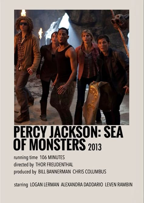 Percy Jackson Sea Of Monsters, Polaroid Movie Poster, Jake Abel, Percy Jackson Movie, Film Polaroid, Sea Of Monsters, Iconic Movie Posters, Movie Card, Film Posters Minimalist