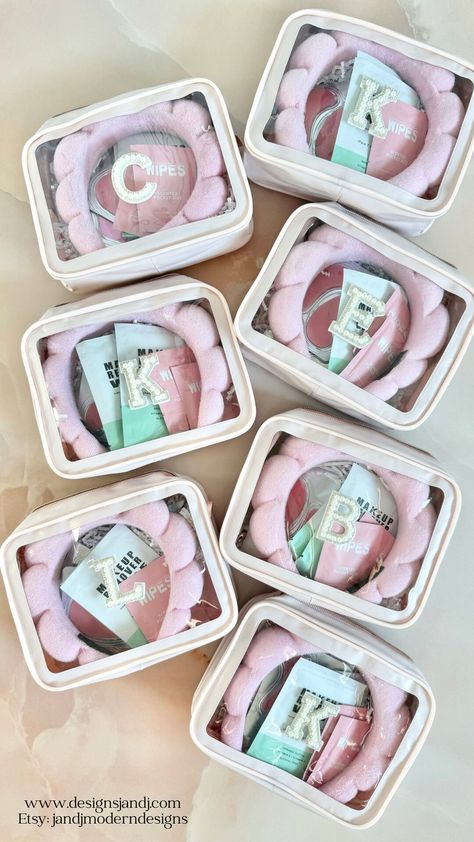 Personalized Care Package With Makeup Bag Bachelorette Party Gift Bag Party Favor for Teen Girl Slumber Party Pamper Spa Gift for Mom to Be - Etsy Bachelorette Party Gift Bag, Birthday Sleepover Ideas, Girls Slumber Party, ليلو وس�تيتش, Sleepover Birthday Parties, Girls Party Favors, Cute Birthday Ideas, Bachelorette Party Gift, Spa Birthday