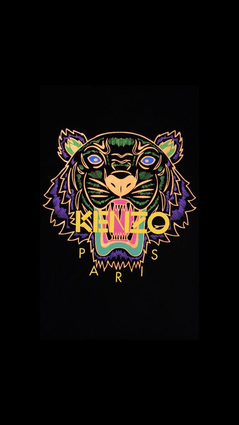 Kenzo Aesthetic, Paris Wallpaper Iphone, Kenzo Design, Kenzo Wallpaper, Hypebeast Iphone Wallpaper, Kenzo Logo, Holiday Logo, Tiger Wallpaper, Iphone Wallpaper For Guys