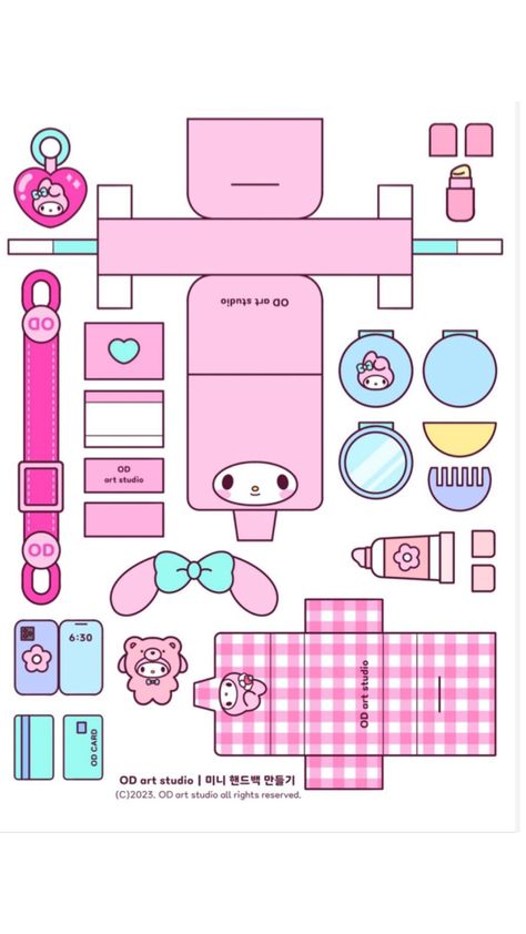 Paper Doll Craft, Free Printable Paper Dolls, Diy Hello Kitty, Paper Doll Printable Templates, Paper Dolls Diy, Hello Kitty Crafts, Hello Kitty Clothes, Paper Toys Template, Pinterest Diy Crafts