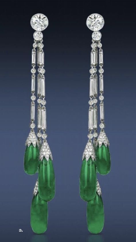 Long Dangle Chandelier Earrings 925 Sterling Silver Green Emerald Tear Drop CZ Emerald Earrings Drop, Roman Jewelry, Diamond Jewelry Designs, Aquamarine Jewelry, Solitaire Necklaces, Dec 26, Emerald Earrings, Deco Jewelry, Van Cleef