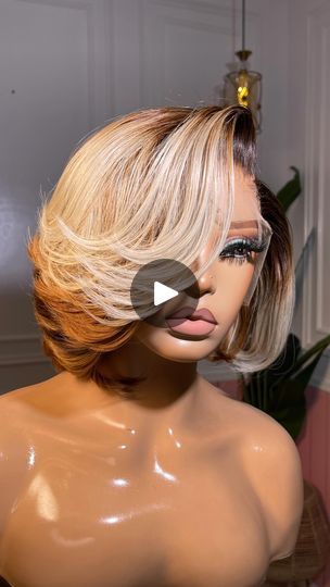 946K views · 66K reactions | You need this peace 💛🤎🤍

Wig available for pickup
Only two piece available sold out❌

Wig Details 
Short layered bob (250g)paired with 5x5 Transparent lace | Frontal specialist | themusicenthusiast · Original audio Layered Bob Hairstyles For Black Women, Weave Bob Hairstyles, Short Layered Bob, Quick Weave Bob, Short Stacked Bobs, Black Hair Short Cuts, Stacked Bobs, Layered Bob Short, Short Layers