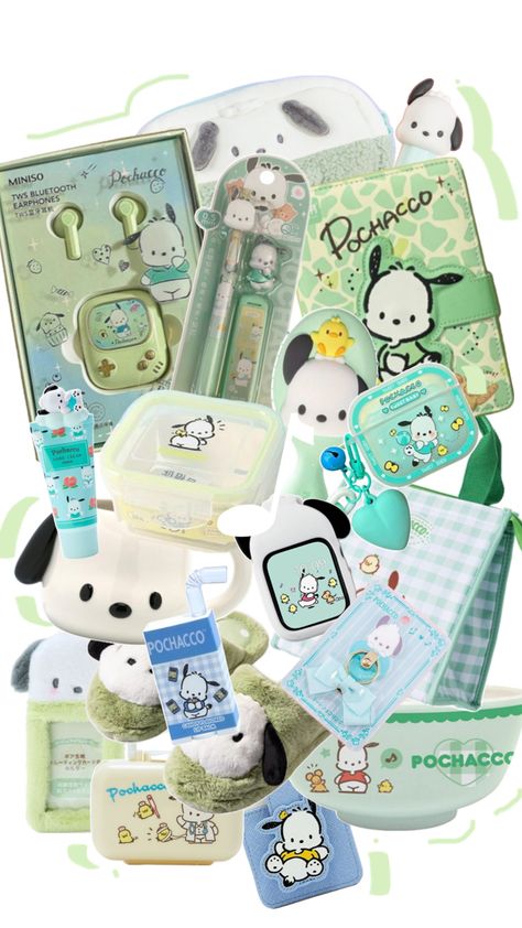 pochacco sanrio pochacco collage aesthetic cute kawaii Birthday Gift Baskets, Sanrio Wallpaper, Cute Bedroom Decor, Birthday Board, Character Wallpaper, Birthday List, Cute Stationery, Shopping Spree, Foto Bts