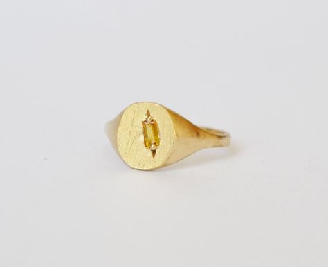 Sideways Signet | Seb Brown Jewellery Styling, Hand Made Jewelry, Fashion Jewelry, Hand Made, Jewelry Making, Stud Earrings, Yellow Gold, Jewellery Making