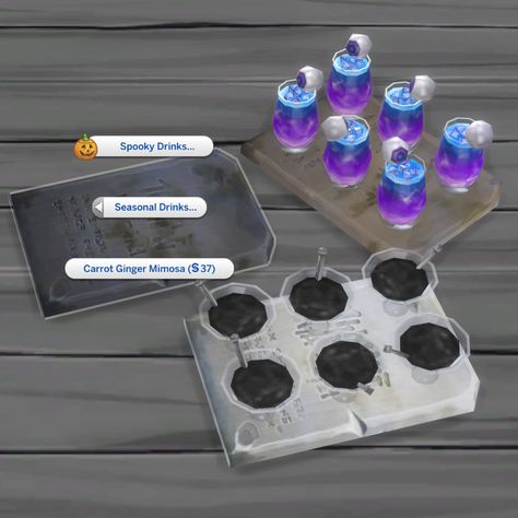 Sims 4 Alcoholic Trait, Sims 4 Custom Drinks, Sims 4 Functional Alcohol, Sims 4 Drinks, Sims 4 Custom Food, Types Of Drinks, Sims Download, Drink Tray, Sims 4 Traits