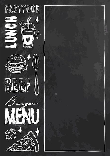 Menu Design Ideas Templates, Cafe Menu Template, Cooking Illustration, Pop Ice, Food Menu Template, Bakery Menu, Menu Design Template, Space Text, Vintage Effect