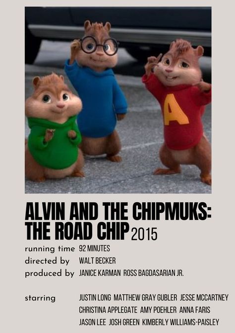 Chipmunks Movie, Disney Movies To Watch, Iconic Movie Posters, Film Posters Minimalist, Wall Collage Kit, Film Posters Vintage, Childhood Movies, Movie Poster Wall, Alvin And The Chipmunks