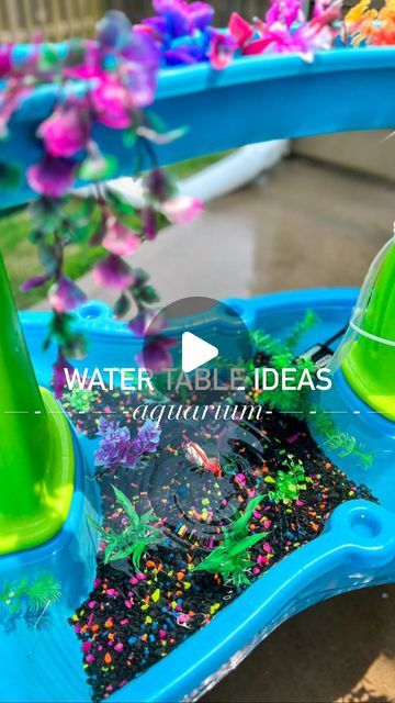 196K views · 9.7K likes | Chloe | Simple Sensory Play | Homeschool Mom on Instagram: "🐠Back again with another water table idea!🪸 We turned our water table into an aquarium🤩   comment FISH and FOLLOW me for the link to the supplies I used!   I used: 🪸plastic aquarium plants  🪨aquarium rocks  🐠🐟Robo Fish   That’s it! The kids loved this one so much, and it was so quick and easy to setup🙌 They enjoyed rearranging the plants to make tunnels and pathways for the fish to swim through and trying to scoop up and catch the fish before they got away. Not even joking when I say, they played all. day. long!   🌟SAVE this idea to try and 🌟FOLLOW along for our next water table transformation!  ➡️Water table is from @thestep2company  ➡️all supplies I got from Amazon (linked in my Amazon storefr Aquarium Sensory Bin, Water Table Play Ideas, Water Table Ideas For Toddlers, Water Table Ideas, Water Sensory Bin, Robo Fish, Kids Water Table, Water Play For Kids, Sensory Water