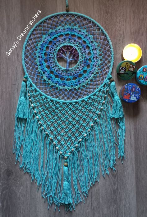 Tree of life / wall decor/ Macrome 🌳🪷🦋 s Senay's Dreamcatchers ✨️💫 Tree Of Life Wall Decor, Crochet Wall Decor, Dreamcatchers, Tree Of Life, Crochet Ideas, Dream Catcher, Wall Decor, Crochet, Wall