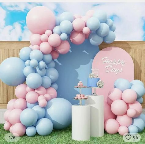 Black Gold Silver Balloon, Silver Balloon Garland, Balloon Garland Backdrop, Pink Balloon Arch, Gender Reveal Baby Shower Themes, Gender Reveal Invitations Template, Silver Wedding Decorations, Balloon Arch Kit, Garland Backdrops