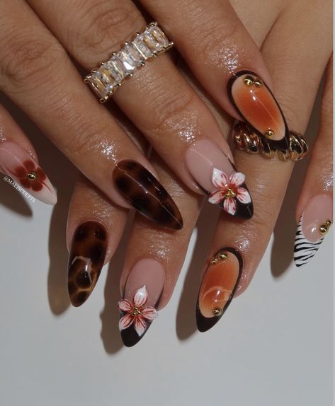 3d Nails Fall, 3d Autumn Nails, Autumn 3d Nails, Acrylic Nails 3d Designs, Fall 3d Nail Designs, Fall 3d Nails, 3d Fall Nails, Fall Nails 3d, Maximalist Nails