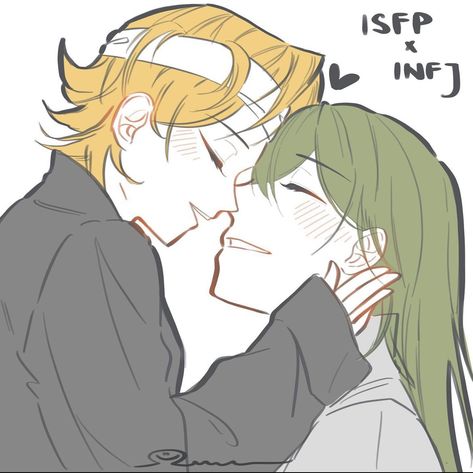 @qwe.rty.art Infj X Isfp Relationships, Isfp And Infj, Isfp X Infj, Infj Ships, Isfp Relationships, Lawyer Style, Infj Relationships, Personalidad Infj, Mbti Fanart