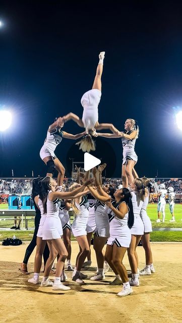 THS Warrior Cheerleading on Instagram: "•
📣We love to hear that crowd involvement! 📣

THS has a bye this week but we will see you next Friday, Warriors fans! 💚🖤🤍

#thswarriorcheer #cheerleader #cheerstunts #fridaynightlights #warriors #cheer" Cheer Pyramids, Next Friday, Cheer Stunts, Friday Night Lights, Cheerleading, See It, A Team, See You, On Instagram