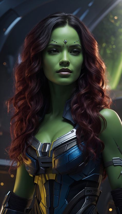 Marvel Avengers Wallpaper, Gamora Comic, Anime Avengers, Beast Monster, Gamora Marvel, Female Comic Characters, Avengers Girl, Marvel Heroines, Marvel Superheroes Art