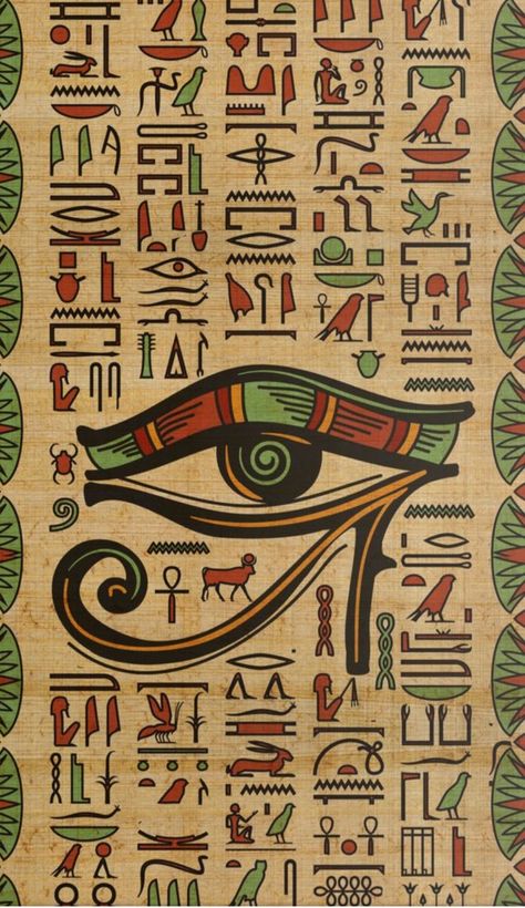 Egypt Hyrogliphics, Egyptian Drawing Pencil, Egyptian Hyroglifics, Egypt Graphic Design, Ancient Egypt Art Design, Eye Of Horus Wallpaper, Pharaoh Drawing, Eye Of Horus Art, Egyptian Pictures