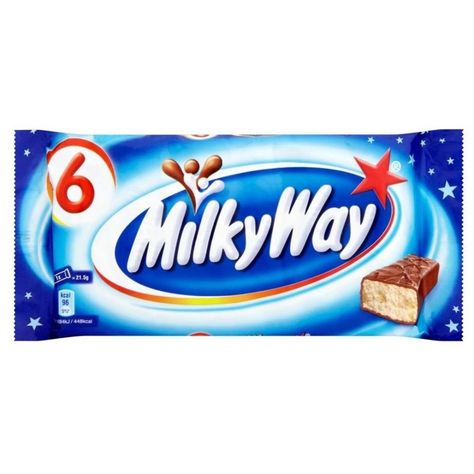 Milky Way - 2020 are the best chocolate bars you can have as a snack. 98 calories - 3.5 gr. fat Low Calorie Chocolate Bars, Milky Way Chocolate, Kitkat Bars, Healthy Chocolate Bars, Toffee Crisp, Cadbury Flake, Soft Toffee, Cadbury Crunchie, Low Calorie Chocolate