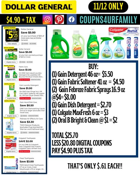 Dollar General Couponing, Free Mail Order Catalogs, Dollar General Store, Retractable Shade, Manufacturer Coupons, Diy Household Tips, Family Dollar, Liquid Laundry Detergent, Grocery Coupons