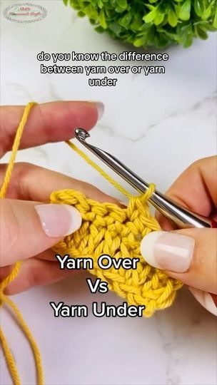 42K views · 2.9K reactions | Do you know the difference between Yarn Over vs Yarn Under? When do YOU use each one in crochet? ❤️ I have a slower version on my website and YouTube channel. Just click the LINK IN MY BIO and look for the magnifying glass🔍 and search “crochet tips” or “yarn under” ❤️ . . Example Yarn shown: @wecrochetofficial . . . #crochet #nickishomemadecrafts #crochettutorial #crochetersofinstagram #crochetaddict #crochettips #crochettipsandtricks #crochettip | Nicole Riley - Crochet Patterns & Tutorials🧶 | nickishomemadecrafts · FOLLOW for more CROCHET TIPS Yarn Under Crochet, Crochet Tips, Magnifying Glass, Crochet Yarn, Crochet Tutorial, Follow For More, My Website, Youtube Channel, Did You Know