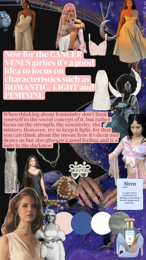 Pink, blue, silver, white, Lana del Rey, Marylin Monroe, yemoja, yemaya, Iemanjá, yemonja, moon necklace, moon, white dress, sparkling dress, silver dress, conch, pink nails, heart earrings, silver earrings, Alexa Demie, pearls, pink hair, blue shoes Venus Clothing, Be More Attractive, Light Feminine, Style Analysis, Venus Fashion, Birth Chart Astrology, Fasion Outfits, Model Lifestyle, Move On